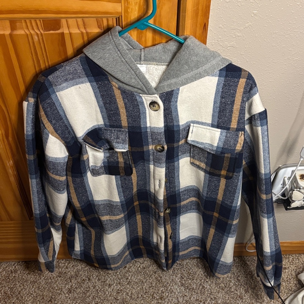 Cozy Gray Hooded Jacket